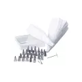 Kit douilles décoration 32 pièces inox